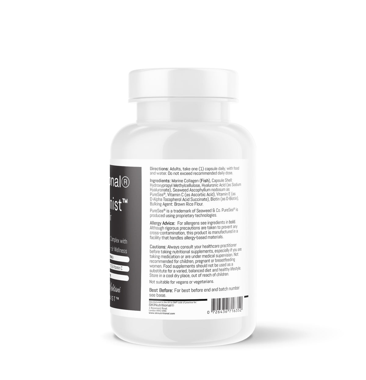 Supplement - SKINutritionist™ Advanced Marine Collagen Complex with PureSea® for Skin & Hair Wellness